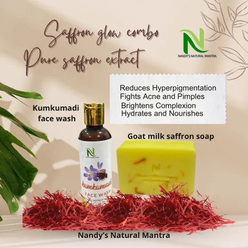 Kumkumadi Face Wash & Goat Milk Saffron Soap